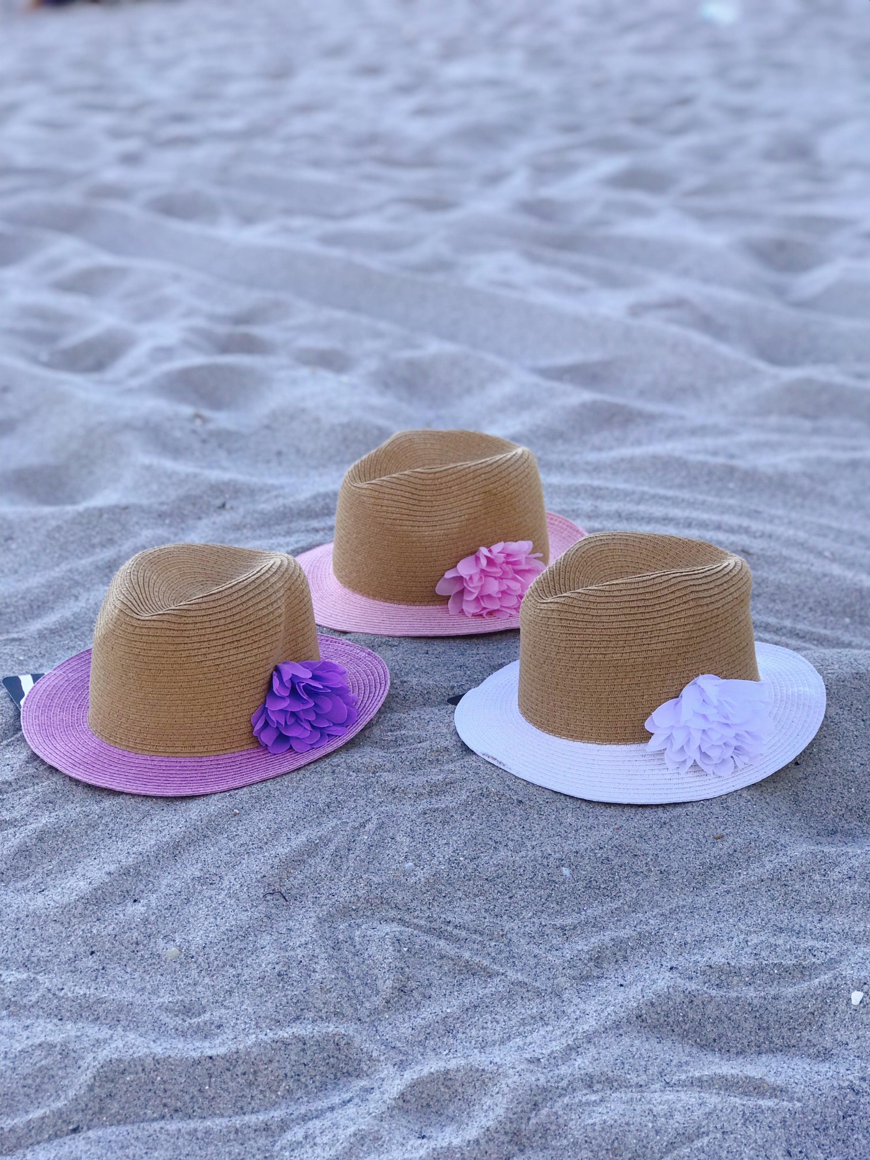 Kids Flower Fedora Hat-0