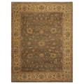 9' x 11'8" Hand Knotted 100% Wool Agra Vegetable Dyes Oriental Area Rug Moss