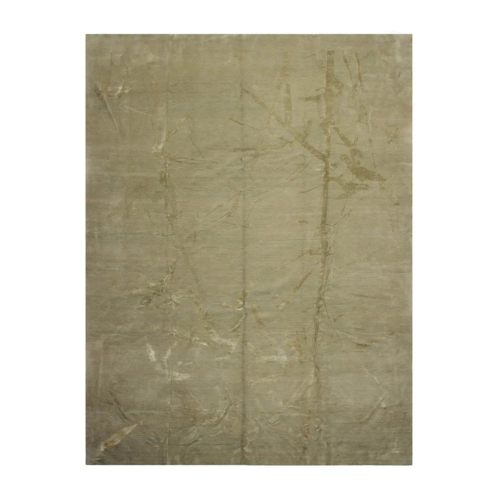 9x12 Moss Hand Knotted Tibetan 100% Wool Modern & Contemporary Oriental Area Rug